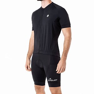 Camisa CYCLE Masculina ColorBlock Preto Tam. G