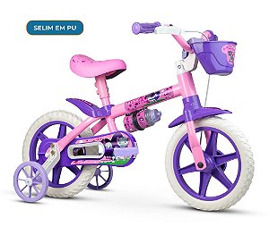 Bicicleta NATHOR Cat Feminina Aro 12 Rosa