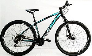 Bicicleta KSW XL 27V Preto/Azul - Tam. 17
