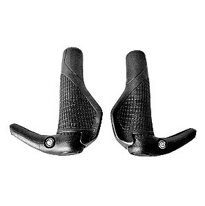 Manopla Confort c/ Bar End 143mm Preto - HIGH ONE - HOMAN0017