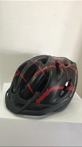 Capacete de Ciclismo WINNER BM Preto/Vermelho com Apoio