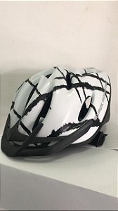 Capacete de Ciclismo WINNER BM Branco/Preto com Apoio