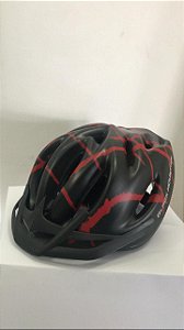 Capacete de Ciclismo WINNER BM Preto/Vermelho