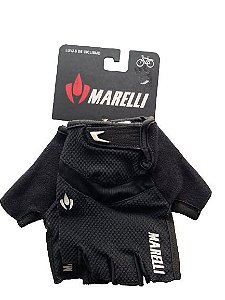 Luva MARELLI Recorte c/ Velcro Preto - Tam. G