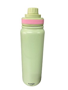 Garrafa EMIS Verde/Rosa 800ml