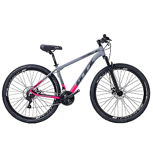 Bicicleta GTI Roma Cinza/Rosa 21v Tam. 15