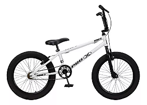 Bicicleta PRO X Aro 20 Branco/Preto