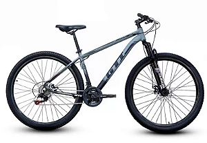 Bicicleta GTI Roma Cinza/Preto 21v Tam. 17