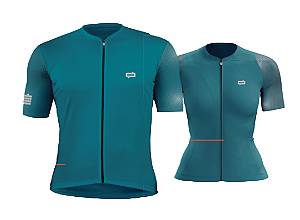 Camisa TEO Pedal Free Slim UV MC Petróleo - Tam. P