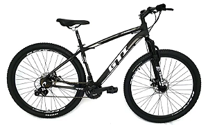 Bicicleta GTI Roma Preto Fosco/Cinza 21v Tam. 19