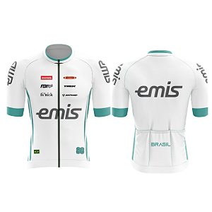 Camisa EMIS Branco/Verde GG