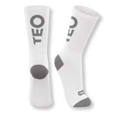 Meia TEO Performance Branco/Cinza 39/43