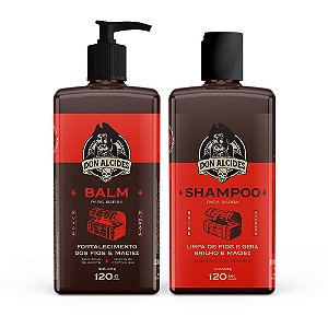 Kit Shampoo + Balm Don Alcides Barba Negra
