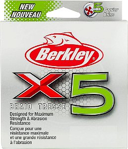 Linha Multifilamento Berkley X5 - Várias Libragens - VERDE