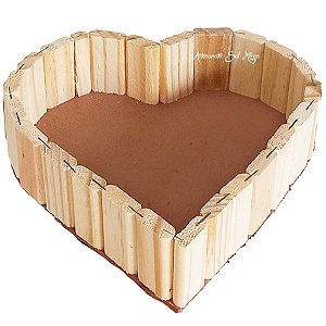 Cesta Coração Sem Alça de 25cm