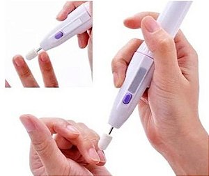 Lixadeira Elétrica Unhas C/brocas Sem Fio Portátil Manicure Pedicure
