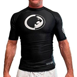 Rash Guard Preta-equipe RGA - Manga curta