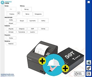 Kit Restaurante - Taberna Food + Epson TM-T20 + SAT Tanca