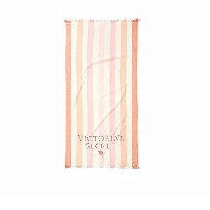 Toalha De Praia Victoria's Secret Rosa / Branco