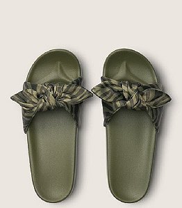 Chinelo Pink Victoria´s Secret Verde Bow Slides