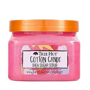 Tree Hut Cotton Candy Açúcar de Karité Esfoliante Corporal Esfoliante e Hidratante (510g)