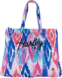 Bolsa De Praia Hurley Com Estampa De Lona Hrla, multi/preta