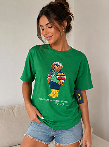 Camiseta Polo Bear unissex  kids 14-16 anos serve adulto Verde Ralph Lauren