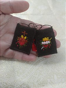 Escapulário Modelo Bordado