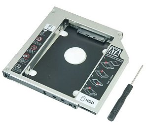 Adaptador Caddy 12.7mm Hd Ou Ssd Sata Notebook Acer Asus