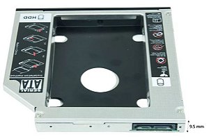 Adaptador Caddy Segundo Hd Ssd 2.5 Sata / Sata 9.5 Mm Slim