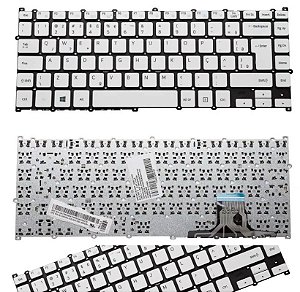 Teclado Compatível Com Samsung BA98-00890P | Branco ABNT2