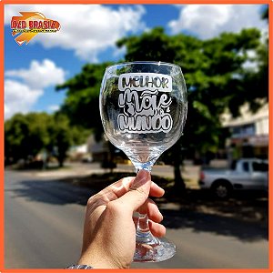 Taça de Gin 600ml - VIDRO - MELHOR MÃE DO MUNDO