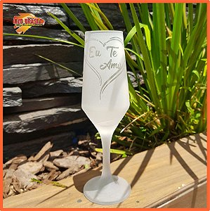 Taça de champanhe Bistrô - Vidro - Personalizada (FOSCA)