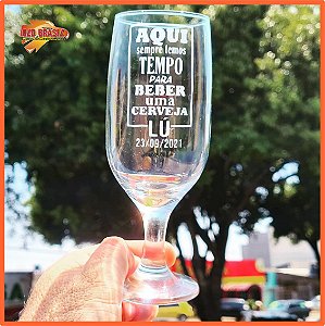 Taça de Chopp 300ml - Vidro - Personalizada (TRANSPARENTE)