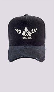 Boné preto estonado aba curva