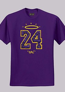 Camiseta Streetwear Kobe 24 Roxa