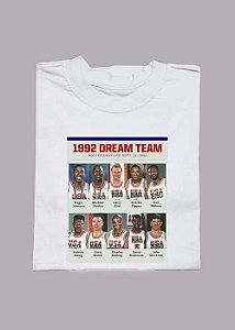Camiseta Basquete Streetwear NBA 1992 dream team