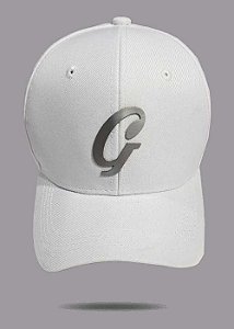 Boné Snapback Aba Curva 6 gomos Branco