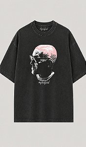 Camiseta Preta Cartola Oversized