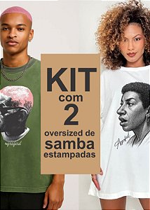 Kit 2 Camisetas Estampadas