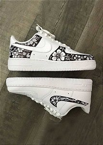 Nike air force 1 branco custom Customized af1 branco