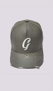 Boné snapback aba curva cinza