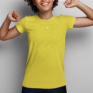 T-shirt Dryfit Premium Feminina - Amarela