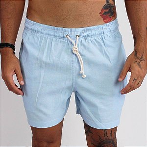 Short Linen - Azul