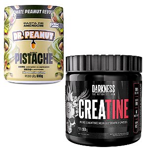 CREATINA 30OG DARKENSS - DR PEANUT (600G) SABOR PISTACHE