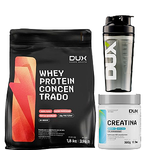 WHEY PROTEIN CONCENTRADO 1.8KG - CREATINA 300G PURA - COQUETELEIRA - HUMAN HEALTH