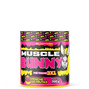 MUSCLE BUNNY 300G - PRÉ TREINO,TERMOGÊNICO E DIURÉTICO - ADAPTOGEN