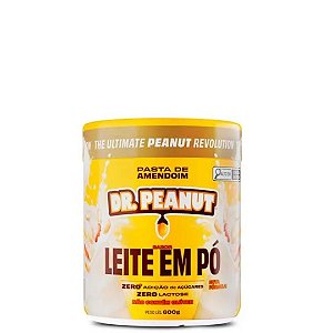 Pasta de amendoim Leite em Pó com Whey Protein 600g.