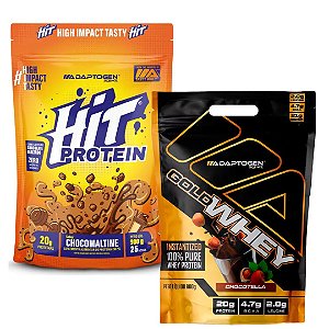 HIT PROTEIN 900G + GOLD WHEY 900G - ADAPTOGEN