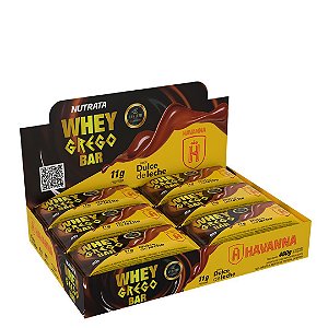 WHEY GREGO BAR HAVANNA 12 UNIDADES 40G - NUTRATA